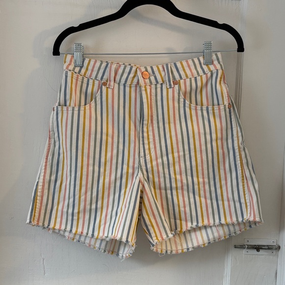 Wrangler Pants - Wrangler Multicolor Striped Jean Shorts